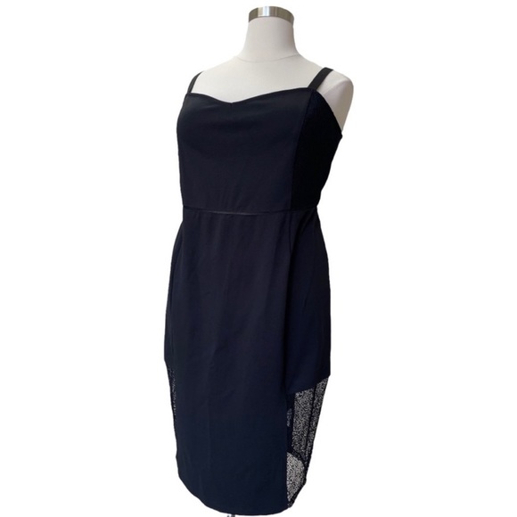 mblmTess Holliday Midi Fitted Dress Lace Cutouts sz 2X - Picture 4 of 14